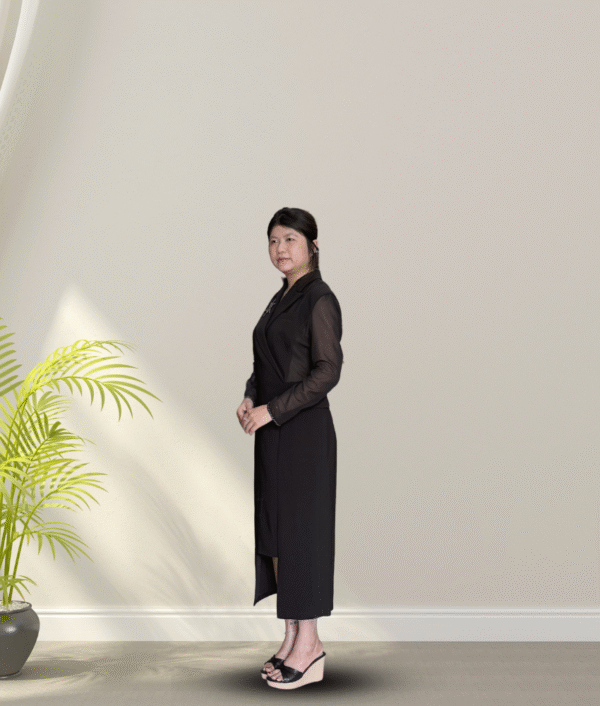 ĐẦM VEST ĐEN TBA000053 - Ảnh 3