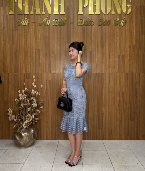 Đầm Ren Xanh Đuôi Cá TBA000088 - Ảnh 4