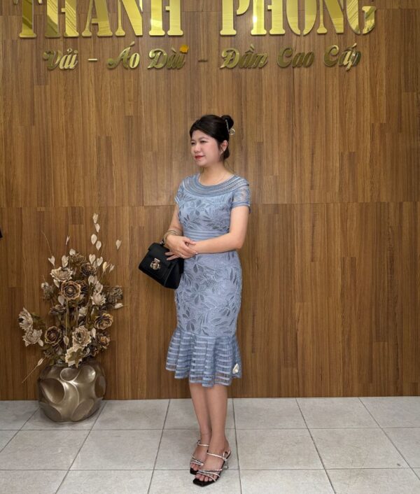 Đầm Ren Xanh Đuôi Cá TBA000088 - Ảnh 3