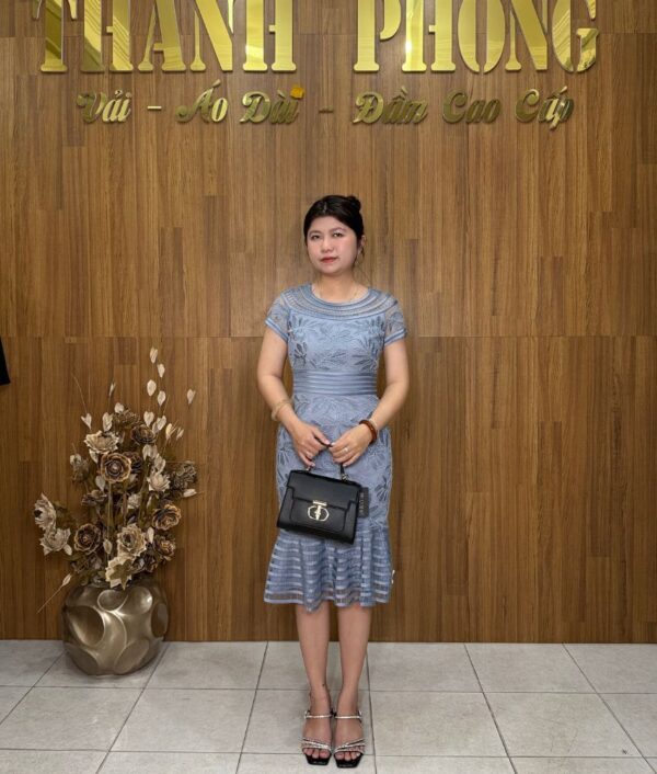 Đầm Ren Xanh Đuôi Cá TBA000088