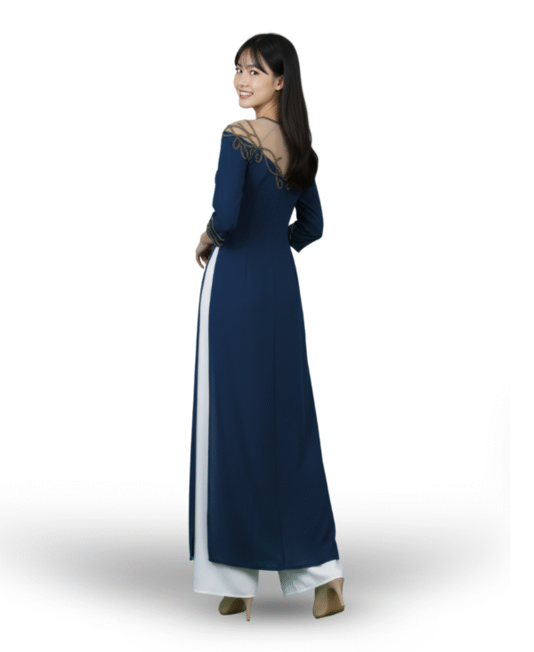 Áo dài dạ yến LAI001