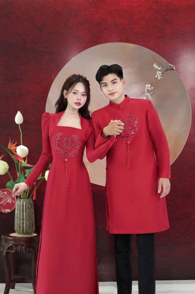 áo dài rước dâu